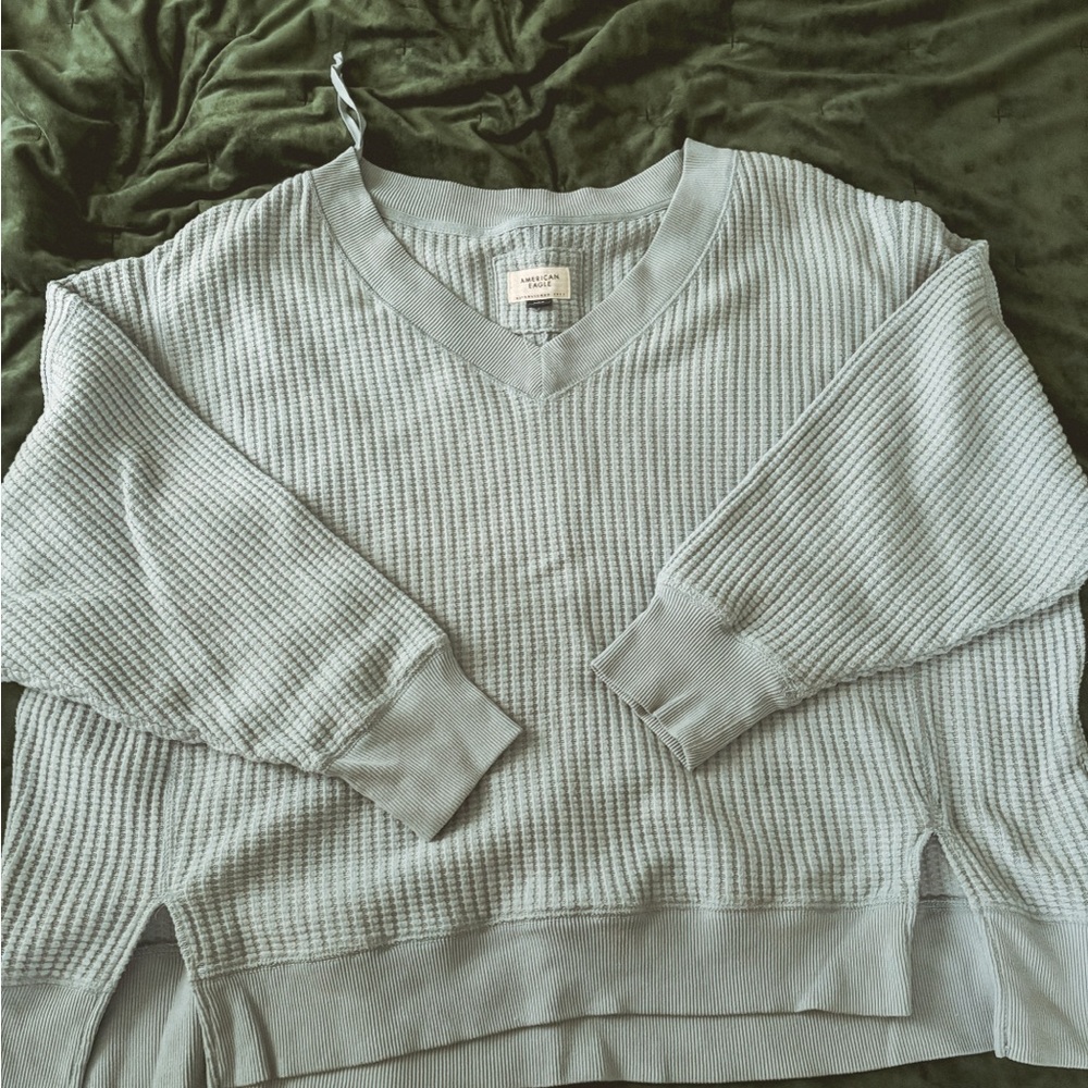 American Eagle Big Hug Waffle sweater